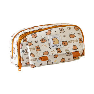 Sac à crayons Kapibala Sac de papeterie de grande capacité, boîte à papeterie multifonctionnelle pour les écoliers Trousse à crayons de haute esthétique - Product Image 6