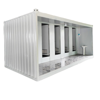 Toilettes préfabriquées modulaires mobiles en acier personnalisables pour l'extérieur