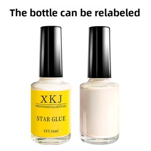 16ml Starry Sky Nail Art <b>Gel</b> Glue Transfer Printing Base Phototherapy Nail Polish Glue - Product Image 3