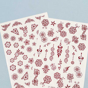 Tatuajes Temporales de Henna Blancos y Marrones al por Mayor, Estilo Indio, para Manos, Pies y Cuerpo, Resistentes al Agua - Product Image 5