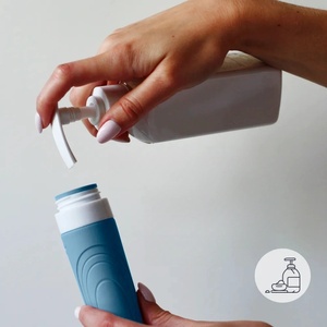 TSA Certified Foldable Silicone Leak-Proof <b>Travel</b> <b>Bottle</b> Easy Squeeze 90ml/60ml Soft Eco-Friendly Portable Shampoo Conditioner - Product Image 3
