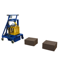 Machine manuelle de fabrication de briques à échelle réduite QMR2-45 avec type de bloc de béton creux