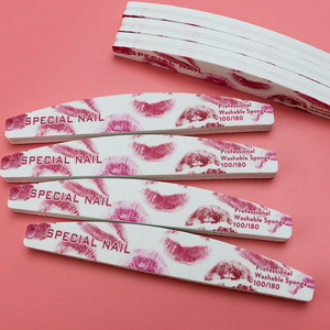 Cao đàn hồi chất lượng cao tốt Son môi in chuyên nghiệp Nail Salon thực hiện miếng bọt biển Nail tập tin - Product Image 6