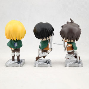 Venta caliente 6mini figura dollst personalizado OME PU juguetes de vinilo pvc <span class=keywords><strong>ataque</strong></span> en Titán MINI juguetes anime figura de acción - Product Image 3