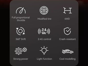 <span class=keywords><strong>1</strong></span>:16 4wd Control remoto <span class=keywords><strong>RC</strong></span> con neumáticos de deriva adicionales regalo para niños Racing Drift Car Toy 2,4G <span class=keywords><strong>GT</strong></span> Sport - Product Image 3