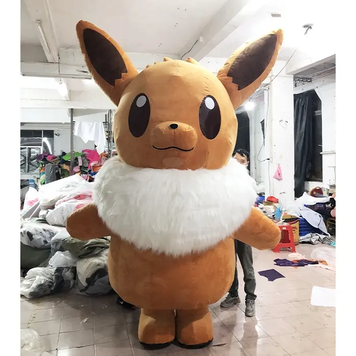 Best selling inflatable eevee costume animal promotion adult cosplay mascot cartoon costume for sale