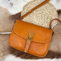 Sacs à bandoulière en cuir pleine fleur faits à la main, sacs à main de style western unique pour femmes, sacs décontractés en cuir véritable de marques originales