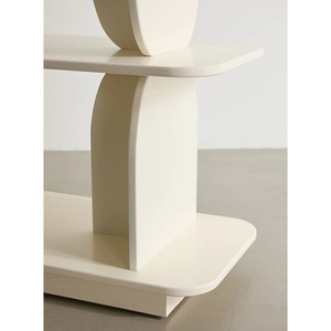 Décoration d'intérieur Design moderne Étagère en bois polyvalente Étagère en bois blanc à 3 niveaux <span class=keywords><strong>Cube</strong></span> de livres Affichage de stockage Bibliothèque ouverte en Mdf - Product Image 6