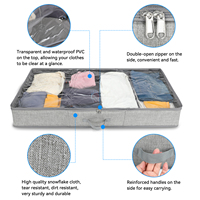 Organiseurs de placard pliables en polyester pour couvertures, serviettes, couettes, pulls, et sacs de rangement pour le salon