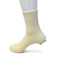 Chaussettes montantes personnalisées en laine mélangée tricotée texturée à paillettes avec volants pour femme, idéales pour l'hiver et le quotidien – Vente en gros