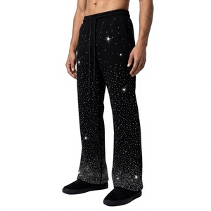 Sudadera con capucha de forro polar para hombre, negra con estampado de puntos brillantes, media cremallera, corte regular, estilo urbano, cálida, cortavientos, 100% algodón - Product Image 5