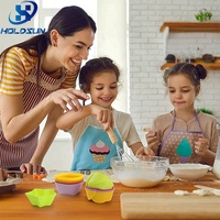 Moule à cupcakes en silicone en forme d'étoile, réutilisable, de qualité alimentaire, couleur personnalisée, pour la fabrication de desserts, de gelées, de puddings et de gâteaux, vente en gros