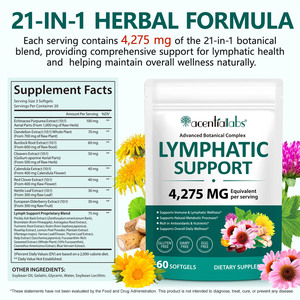 Acentiallabs Capsule Senza Glutine 60 Softgel per Drenaggio Linfatico, Antiossidanti, Supporto <span class=keywords><strong>Immunitario</strong></span> e Linfatico per Uomini e Donne - Product Image 3