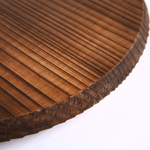 Couvercle de wok rond en bois naturel brun écologique léger de <span class=keywords><strong>14</strong></span> <span class=keywords><strong>pouces</strong></span> pour wok en fonte, poêle, poêlon - Product Image 3