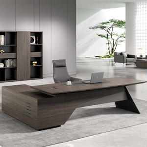 Comercial đồ nội thất hiện đại điều hành văn phòng bàn sang trọng ông chủ Văn phòng Bàn và ghế đặt gỗ Nhà CEO văn phòng L hình dạng bàn - Product Image 1