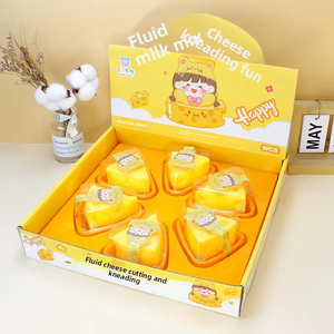Cross-border Creative Cheese-shaped <b>Squishy</b> Food Toy Stress-relief Plaything Rubber Slow-rebound Venting Ball Youth QF - Product Image 1