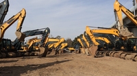 Excavatrice sur chenilles hydraulique d'occasion de 52 tonnes, engin de construction lourd pour l'exploitation minière et les travaux de terrassement