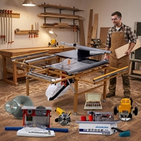 Petite machine de découpe de bois, mini scie de table portable sans poussière pour le travail du bois WJ80