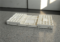 Caisse de rangement pour œufs en plastique pliable avec design en maille, caisse de transport en plastique ventilée pliable