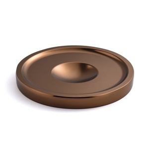 Posavasos de Metal de Diseño Único, Redondos, Color Marrón, de Fábrica Original, con Logotipo Personalizado - Product Image 2