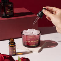 Coffret Cadeau Parfum d'Ambiance Rose Sauvage Édition Limitée Diffuseur à Bâtonnets en Verre Longue Durée avec Formule Écologique Sans Alcool