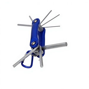 Jeu de 8 clés hexagonales Torx pliantes universelles en métal de qualité métrique bricolage avec T20 et T15 inclus OEM personnalisable - Product Image 1