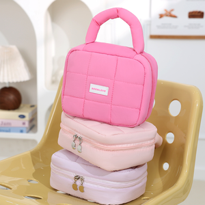 <b>Large</b> Capacity Fashionable PU Travel Waterproof <b>Makeup</b> <b>Bag</b> with Open Closure Zipper-Free National Storage Cosmetic Case - Product Image 6