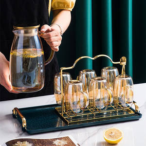 ถ้วยแก้วสี่เหลี่ยมทนอุณหภูมิสูง,ถ้วยนมน้ำผลไม้ใช้ในครัวเรือนมีหูจับสี - Product Image 4