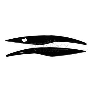 Sourcils légers en Fiber de carbone brillant noir lampe sourcils légers pour <span class=keywords><strong>Ford</strong></span> <span class=keywords><strong>Fiesta</strong></span> MK6 berline à hayon 2008 2009 2010 2011 <span class=keywords><strong>2012</strong></span> - Product Image 2