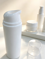 Échantillon Gratuit - Flacon Cosmétique Blanc en Plastique 30ml 50ml 60ml 100ml 120ml 150ml - Flacon Pompe Airless pour Soins de la Peau