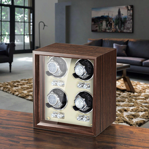 Boîte à <span class=keywords><strong>remontoir</strong></span> <span class=keywords><strong>automatique</strong></span> en bois <span class=keywords><strong>pour</strong></span> 4 montres, <span class=keywords><strong>remontoir</strong></span> vertical <span class=keywords><strong>automatique</strong></span> à vitesse réglable <span class=keywords><strong>pour</strong></span> montres mécaniques - Product Image 1