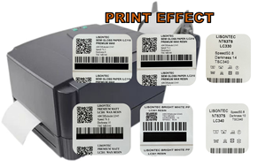 ริบบิ้นถ่ายโอนความร้อน 110 มม.*300 ม. ชนิดแว็กซ์เรซิ่น LC201 พิมพ์คมชัด/ติดทนนาน ใช้ได้กับเครื่องพิมพ์ <span class=keywords><strong>Sato</strong></span>, TSC, Brady - Product Image 5