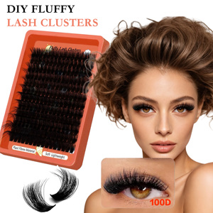 Kit de cils en grappe 5D volumineux à faire soi-même, styles mixtes C/CC/D 80D-200D, étiquette privée, grand volume – Meilleures ventes - Product Image 5