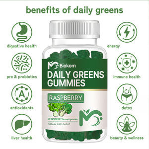 ביוקום גומי ירוק סופר-שמן-מזון ירוק במיוחד בתוספת רימונים, תרד, ברוקולי, שורש סלק, סלרי ותה ירוק - Product Image 3