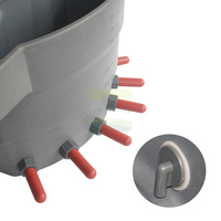 Seau d'alimentation pour veaux de 40 L avec 6 tétines, abreuvoir pour agneaux, seau à lait pour utilisation en élevage