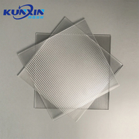 Feuille de stratifié acrylique transparente décorative en PMMA, feuille de diffuseur de lumière LED pour cuisine