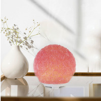 Diffuseur d'arôme pour aromathérapie, dispositif d'air LED en forme de Rose, huile essentielle, 3D sphérique, diffuseur ultrasonique de résine,