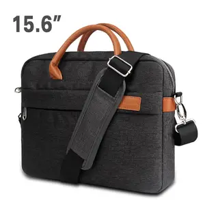 14" 15.6" waterproof notebook multifunctional business laptop bag briefcase with adjustable shoulder strap for macbook air pro