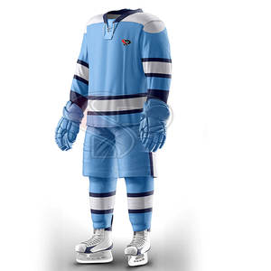 Ensembles de hockey sur glace unisexes sur mesure en gros uniforme respirant à séchage rapide à vendre - Product Image 4
