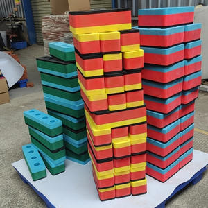 Blocs géants en mousse Jouet de jeu d'empilage de <span class=keywords><strong>tour</strong></span>, bloc de construction de cour extérieure pour adultes, enfants, garçons et filles - Product Image 6