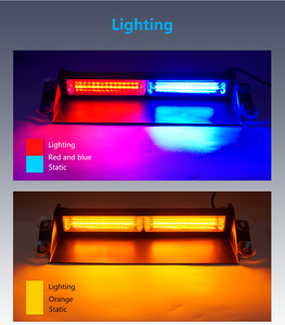 Đèn Nhấp Nháy Khẩn Cấp Cho Xe Hơi Xe Tải Đèn Cảnh Báo Nhấp Nháy COB LED Màu Xanh Đỏ Đèn Flash Chạy Ban Ngày Đèn Led Chế Độ Nhấp Nháy 12V-24V 36W - Product Image 5