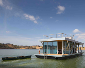 Plataforma de marco de aluminio de piso de madera plástica de tubos de pontón HDPE para casa <span class=keywords><strong>flotante</strong></span> - Product Image 6