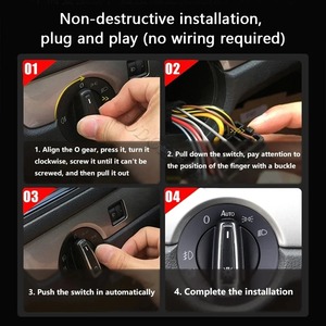 Sensor de Luz para Botón de Interruptor de Faros Automáticos para VW <span class=keywords><strong>Golf</strong></span> 4 Jetta Mk5 <span class=keywords><strong>Golf</strong></span> Mk7 Mk6 <span class=keywords><strong>Passat</strong></span> B5 B6 Polo 9N Beetle Tiguan 2 Interior - Product Image 4