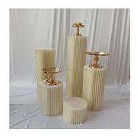Présentoir à gâteaux portable en carton de haute qualité, ensemble de socles pliables en papier ondulé pour desserts, idéal pour la décoration de mariage