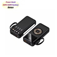 Nuevo Producto: Banco de Energía Portátil de 20000mAh, Carga Rápida de 22.5W, Carga Inalámbrica Magnética de 15W con 4 Cables Integrados y Doble USB