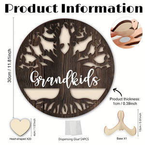 Festa della mamma regalo creativo nome personalizzato <span class=keywords><strong>in</strong></span> <span class=keywords><strong>legno</strong></span> albero di famiglia cornici <span class=keywords><strong>in</strong></span> <span class=keywords><strong>legno</strong></span> amore albero di famiglia decorazione per la tavola decorazione della casa - Product Image 5