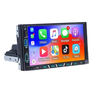 7'' 1 Din Android Car Radio 2+32GB Carplay Android Auto Single Din SD 2 USB Charging Wifi GPS Navigation Car Stereos