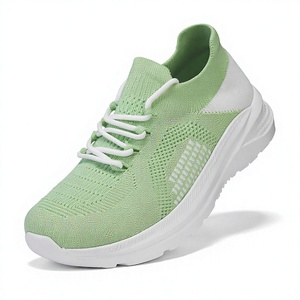 <b>Women</b> Knit Walking Shoes Breathable Stretch Fabric <b>Socks</b> Lightweight Cushioned EVA Sole Wide Toe Round Toe - Product Image 4