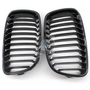Rejilla delantera para BMW, color negro brillante, plástico ABS, para la serie 1 F20 2011-2014, pieza de actualización A-F20-LK-L - Product Image 1