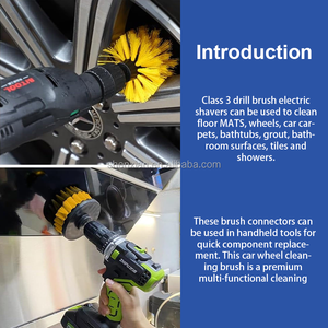 סט מברשת קרצוף חשמלית עם ידית ארוכה, ערכת חיבור להארכה, ניקוי לכל מטרה לרצפה, אמבטיה, מקלחת, אריחים ומטבח - Product Image 3